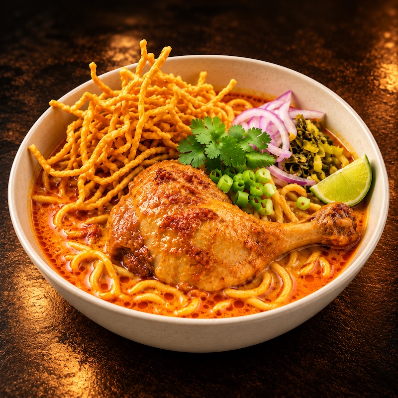 Khao Soi chicken noodle soup